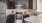 a kitchen with black cabinets
