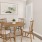 a dining table with chairs around it