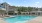 a swimming pool in a backyard